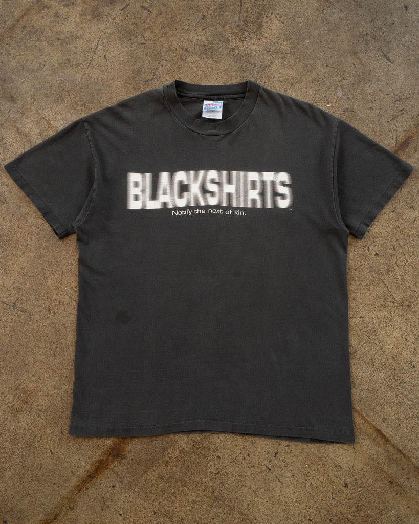 Hanes Beefy "Blackshirts" Tee - 1990s FRONT PHOTO