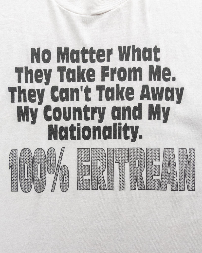 Single Stitched "100% Eritrean" Tee - 1990s DETAIL PHOTO