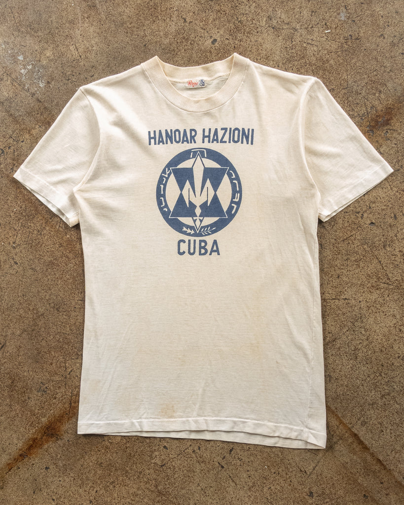 Single Stitched "Hanoar Hazioni Cuba" Tee - 1980s FRONT PHOTO