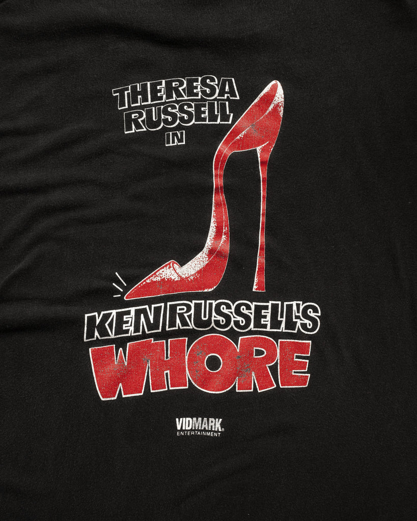 Single Stitched "Theres A Russell In Kenrussell's Whore" Tee - 1990s - detail