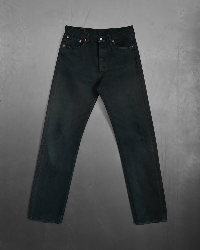 Vintage Black Levi's 501 Jeans - Blue Black