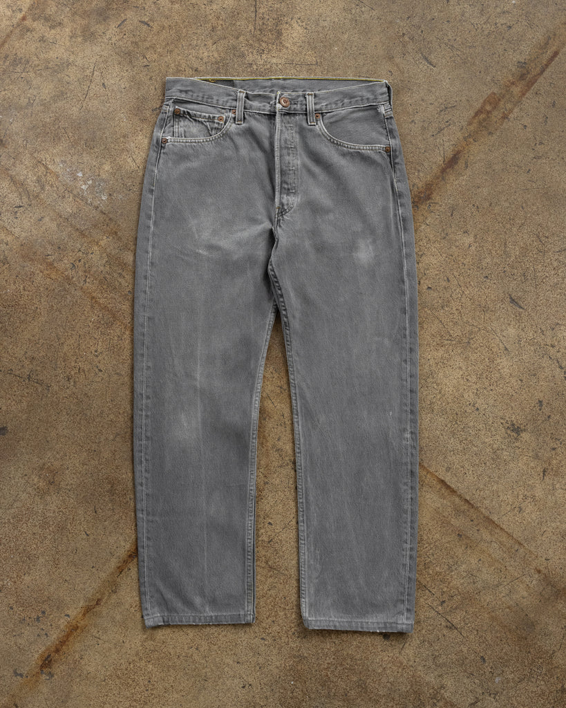 Levi's 501xx Faded Grey Jeans - 1990s FRONT PHOTO
