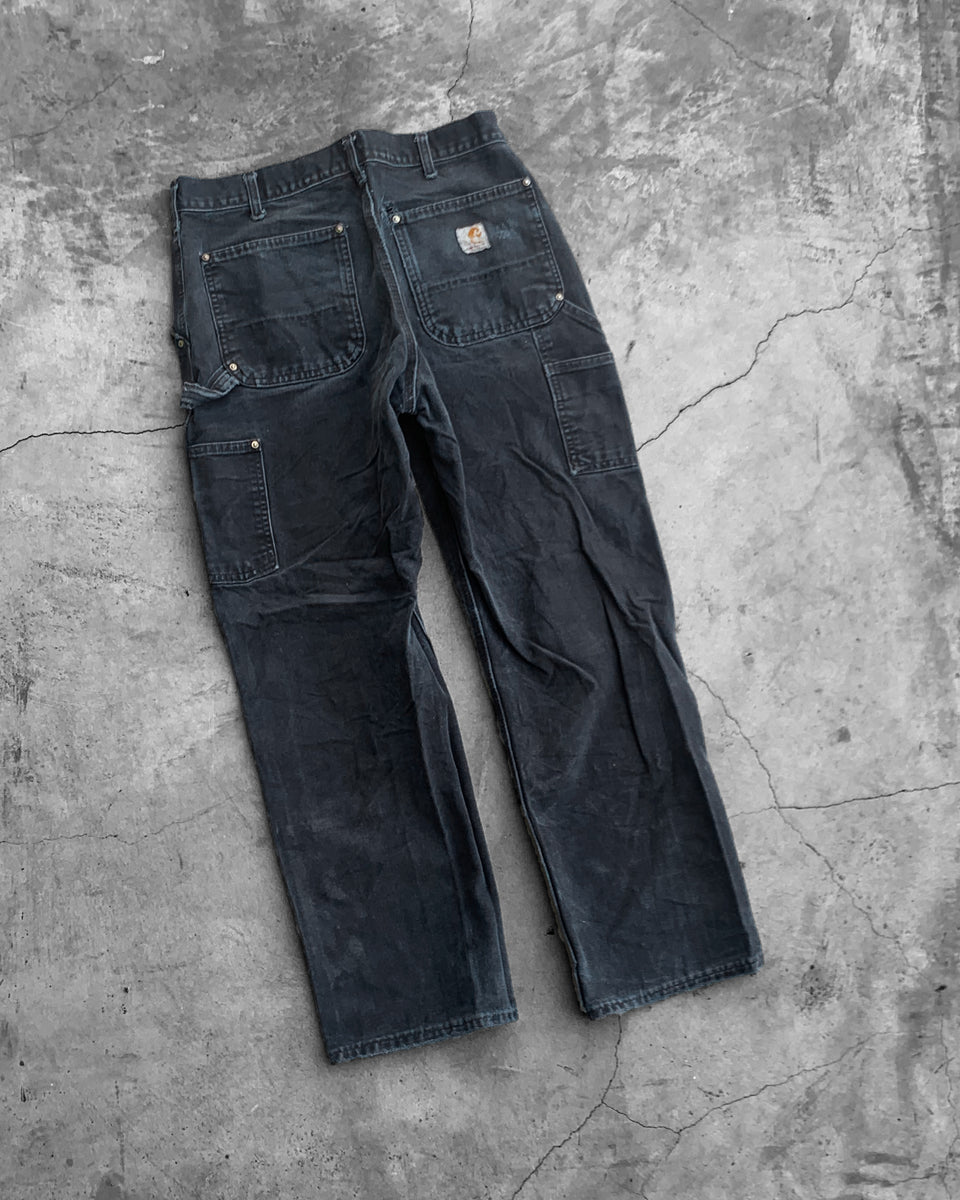 Carhartt Black Distressed Double Knee Pants - 1990s – UNSOUND RAGS