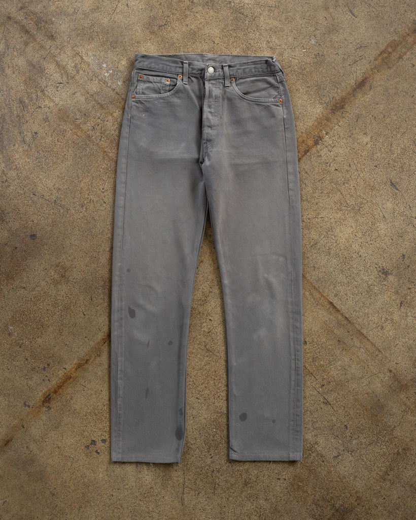 Levi's 501 Slate Grey Jeans - 1990s FRONT PHOTO