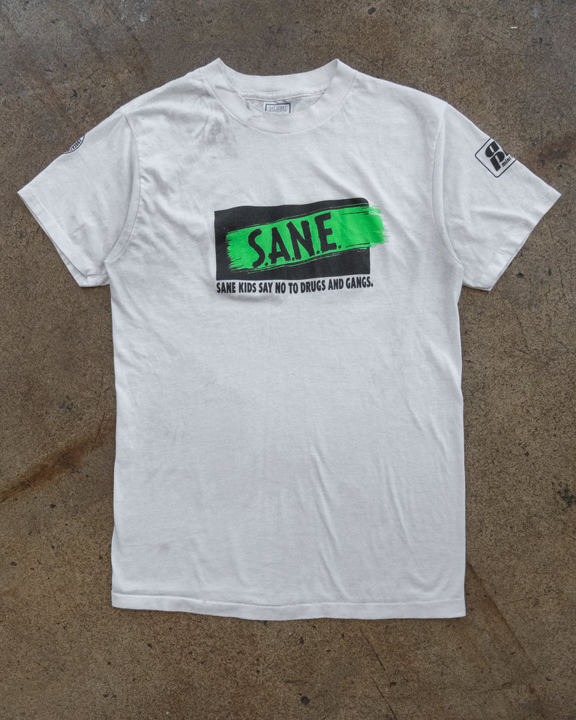 Single Stitched "Sane Kids Say No To..." Tee - 1990s FRONT PHOTO