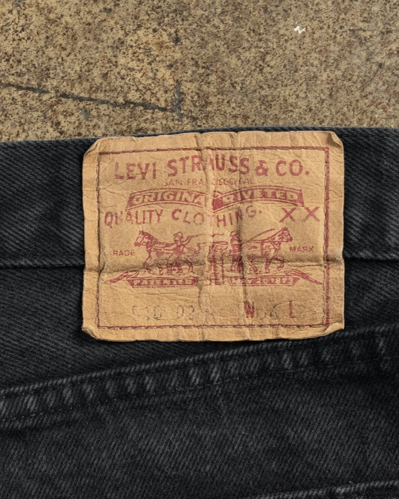 Levi's 510 Faded Blue Black Jeans - 1990s DETAIL PHOTO