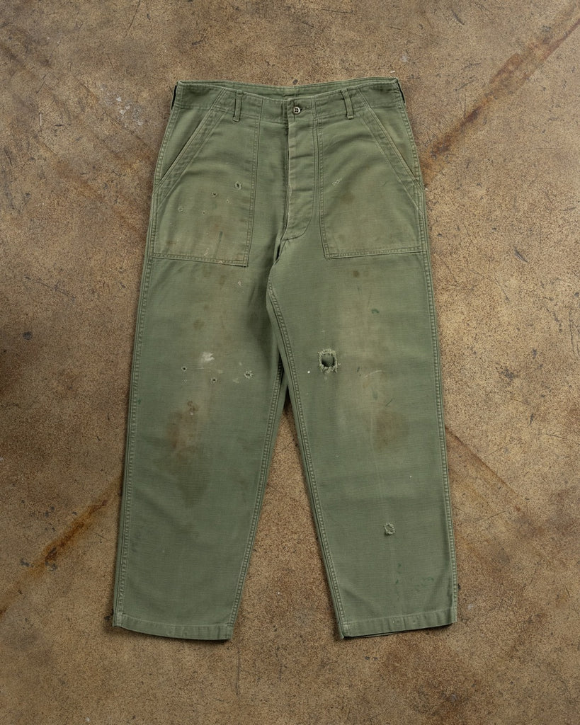 OG-107 Distressed Military Pants - 1970s/80s FRONT PHOTO
