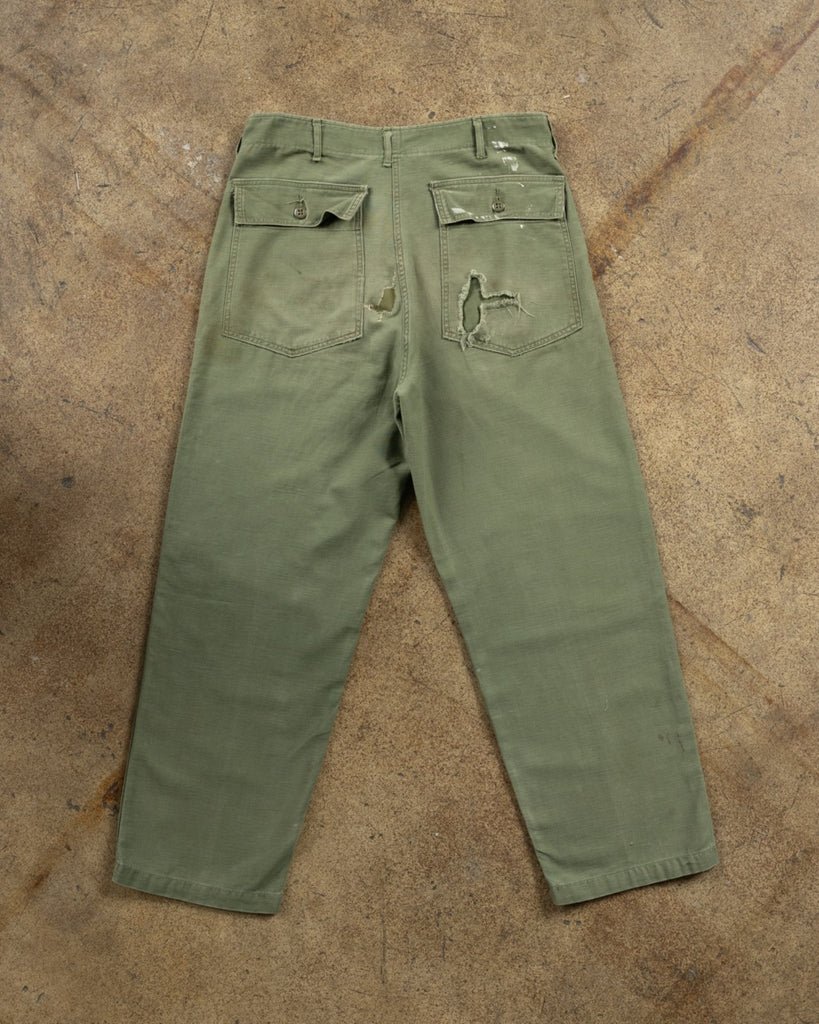 OG-107 Distressed Military Pants - 1970s/80s BACK PHOTO